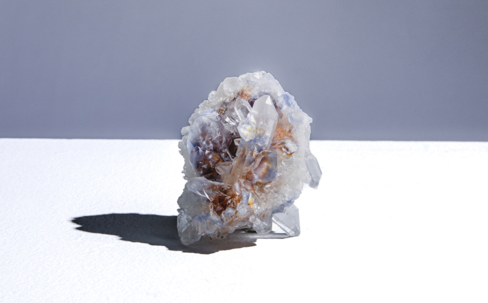 Dumortierite in Quartz